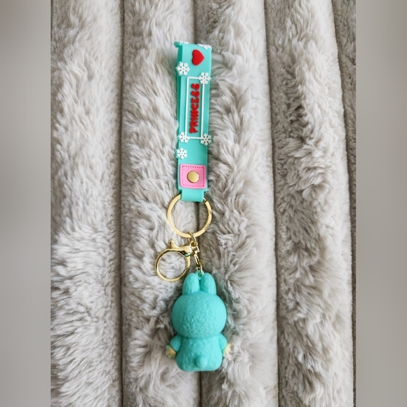 Cute Labubu Blue And Pink Keychains with Lanyards - Picture 6 of 8